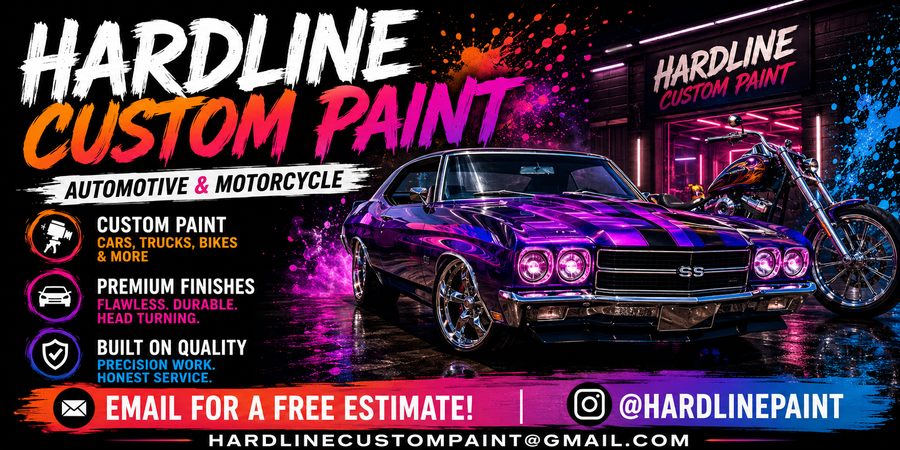 Hardline Custom Paint ad creative