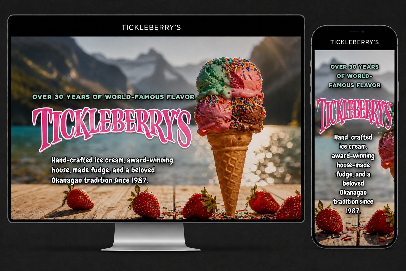 Peach and Pixel featured website and ad creative thumbnail set one